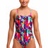 Funkita Ladies Art Dropout Single Strap One Piece Swimsuit - Multi