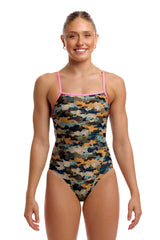 Funkita Womens Bilko Baby Single Strap One Piece Swimsuit - Multi