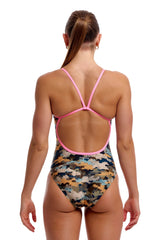 Funkita Womens Bilko Baby Single Strap One Piece Swimsuit - Multi
