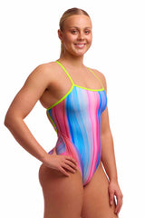 Funkita Ladies Curtain Call Single Strap One Piece Swimsuit - Multi