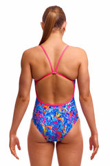Funkita Ladies Dragons Den Single Strap One Piece Swimsuit - Multi