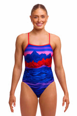 Funkita Ladies High Lights Single Strap One Piece Swimsuit - Multi