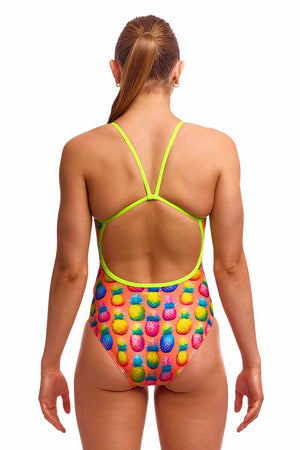 Funkita Ladies Pinky Piney Single Strap One Piece Swimsuit - Multi