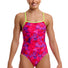 Funkita Womens Try Pink Single Strap One Piece Swimsuit - Pink