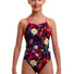 Funkita Girls Bed Of Roses Diamond Back One Piece Swimsuit - Multi