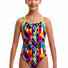 Funkita Girls Broken Blox Diamond Back One Piece Swimsuit - Multi