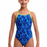 Funkita Girls Hill Billy Blues Diamond Back One Piece Swimsuit - Blue