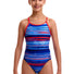 Funkita Girls Lost Lines Diamond Back One Piece Swimsuit - Multi