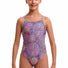 Funkita Girls Love Lacy Diamond Back One Piece Swimsuit - Multi
