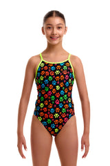 Funkita Girls Pawsome Diamond Back One Piece Swimsuit - Multi