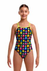 Funkita Girls Pine Gap Diamond Back One Piece Swimsuit - Multi