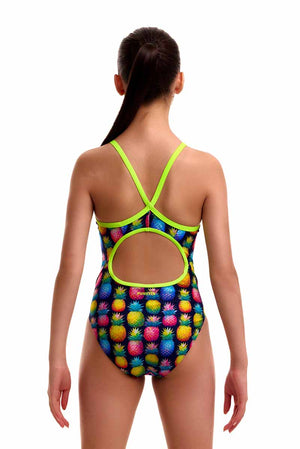 Funkita Girls Pine Gap Diamond Back One Piece Swimsuit - Multi
