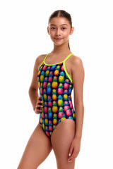 Funkita Girls Pine Gap Diamond Back One Piece Swimsuit - Multi