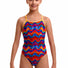 Funkita Girls Plastic Fantastic Diamond Back One Piece Swimsuit - Multi