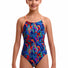 Funkita Girls Weedy One Diamond Back One Piece Swimsuit - Multi