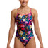 Funkita Womens Bed Of Roses Diamond Back One Piece Swimsuit - Multi