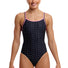 Funkita Womens Be Positive Diamond Back One Piece Swimsuit - Black/Pink