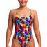 Funkita Ladies Broken Blox Diamond Back One Piece Swimsuit - Multi