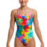 Funkita Womens Falling Colours Diamond Back One Piece Swimsuit - Multi