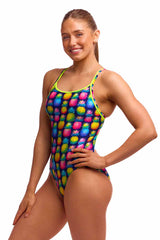 Funkita Ladies Pine Gap Diamond Back One Piece Swimsuit - Multi
