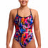 Funkita Ladies Putty Rules Diamond Back One Piece Swimsuit - Multi