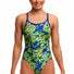 Funkita Ladies Scaled Back Diamond Back One Piece Swimsuit - Green/Blue