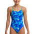 Funkita Womens Try Blue Diamond Back One Piece Swimsuit - Blue