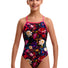 Funkita Girls Bed Of Roses Strapped In One Piece Swimsuit - Multi