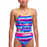 Funkita Girls Colour Cutaway Strapped In One Piece Swimsuit - Multi