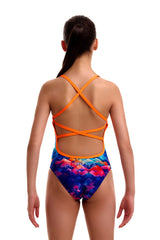 Funkita Girls Lost Mountain Strapped In One Piece Swimsuit - Multi