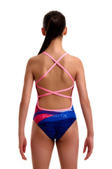 Funkita Girls Misty Mournes Strapped In One Piece Swimsuit - Multi