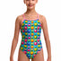 Funkita Girls Punchy Bunch Strapped In One Piece Swimsuit - Multi