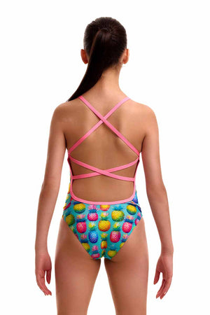Funkita Girls Punchy Bunch Strapped In One Piece Swimsuit - Multi