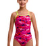 Funkita Girls Special Pops Strapped In One Piece Swimsuit - Pink/Multi