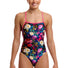 Funkita Womens Bed Of Roses Strapped In One Piece Swimsuit - Multi