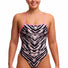 Funkita Ladies Fur Elise Strapped In One Piece Swimsuit - White/Black