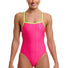 Funkita Womens Pink Proton Strapped In One Piece Swimsuit - Pink/Yellow