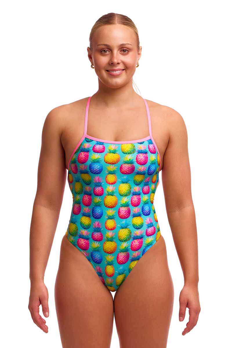 Funkita Ladies Punchy Bunch Strapped In One Piece Swimsuit - Multi
