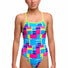 Funkita Girls Blok Tok Tie Me Tight One Piece Swimsuit - Multi