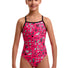 Funkita Girls Sketchy Tie Me Tight One Piece Swimsuit - Pink/Black/White