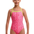 Funkita Girls Sweet Stack Tie Me Tight One Piece Swimsuit - Pink/Yellow