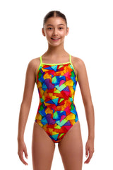 Funkita Girls Try the Lot Tie Me Tight One Piece Swimsuit - Multi