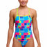 Funkita Ladies Blok Tok Tie Me Tight One Piece Swimsuit - Multi