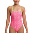 Funkita Womens Sweet Stack Tie Me Tight One Piece Swimsuit - Pink/Yellow