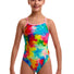 Funkita Girls Falling Colours Twisted One Piece Swimsuit - Multi