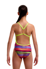 Funkita Girls Lolly Layers Twisted One Piece Swimsuit - Multi