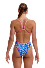 Funkita Womens Crystal Mess Single Strength One Piece Swimsuit - Multi