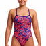 Funkita Ladies Ruff Stuff Single Strength One Piece Swimsuit - Pink/Blue