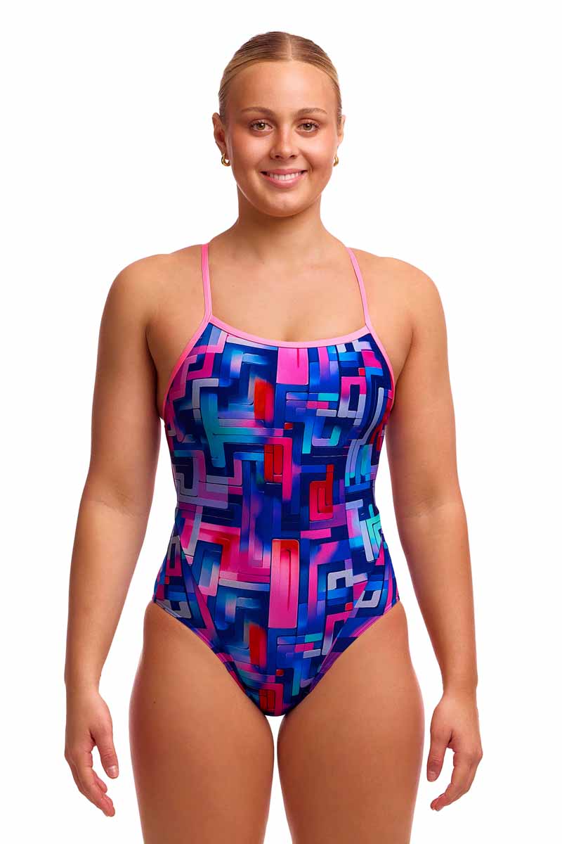 Funkita Ladies You Tubey Swim Secure One Piece Swimsuit - Multi