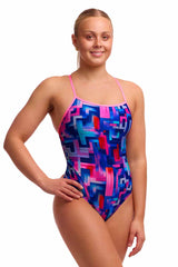 Funkita Ladies You Tubey Swim Secure One Piece Swimsuit - Multi